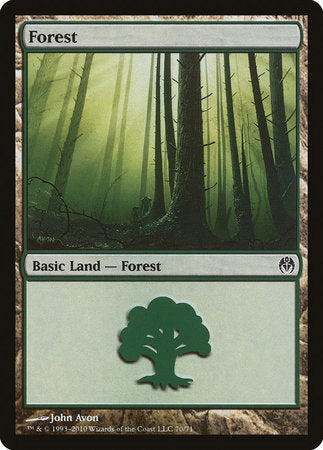 Forest (70) [Duel Decks: Phyrexia vs. the Coalition] | Cards and Coasters CA