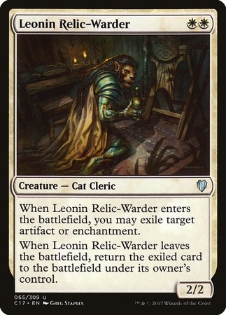 Leonin Relic-Warder [Commander 2017] | Cards and Coasters CA