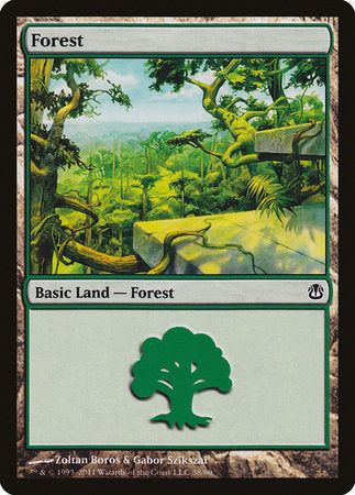 Forest (38) [Duel Decks: Ajani vs. Nicol Bolas] | Cards and Coasters CA