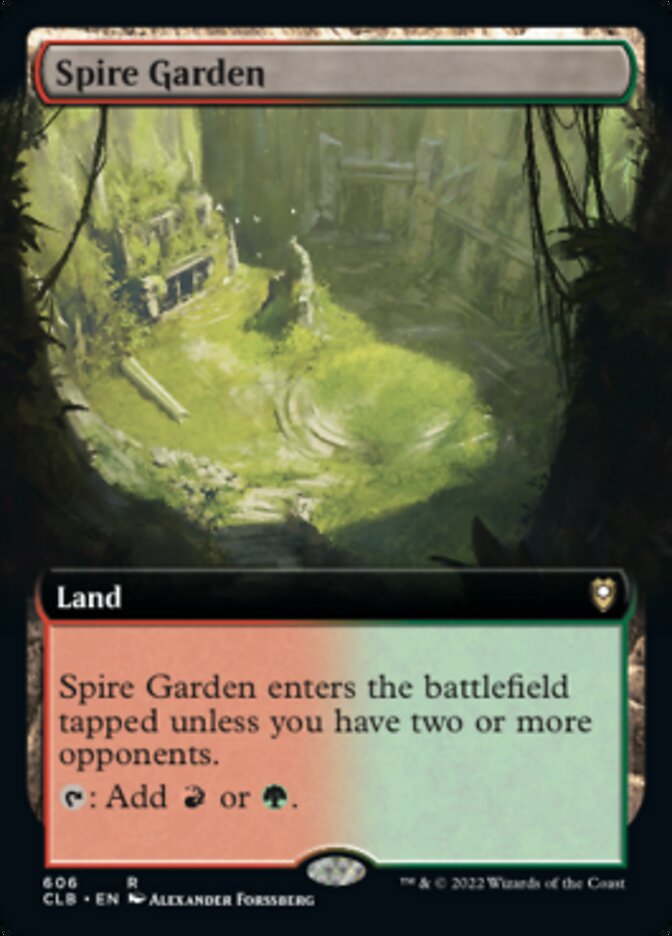 Spire Garden (Extended Art) [Commander Legends: Battle for Baldur's Gate] | Cards and Coasters CA