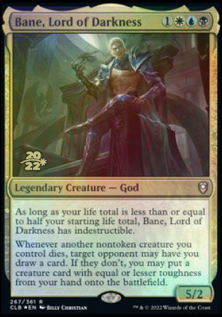 Bane, Lord of Darkness [Commander Legends: Battle for Baldur's Gate Prerelease Promos] | Cards and Coasters CA