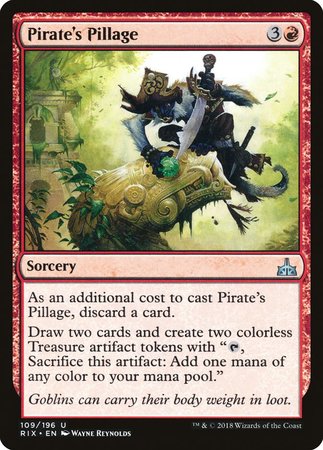 Pirate's Pillage [Rivals of Ixalan] | Cards and Coasters CA