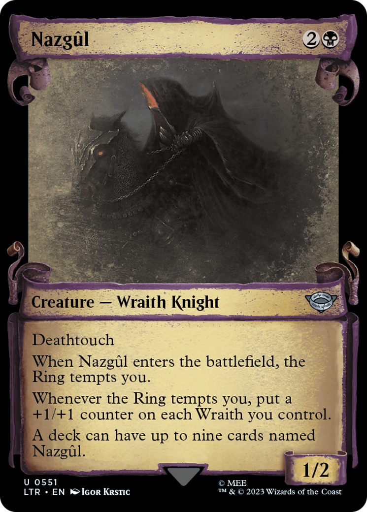 Nazgul (0551) [The Lord of the Rings: Tales of Middle-Earth Showcase Scrolls] | Cards and Coasters CA