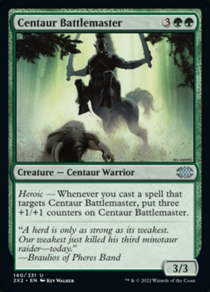Centaur Battlemaster [Double Masters 2022] | Cards and Coasters CA