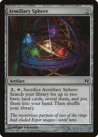 Armillary Sphere [Duel Decks: Venser vs. Koth] | Cards and Coasters CA