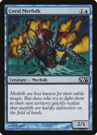 Coral Merfolk [Magic 2012] | Cards and Coasters CA