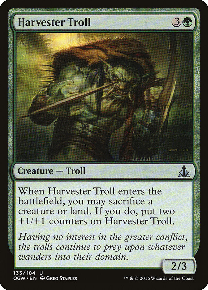 Harvester Troll [Oath of the Gatewatch] | Cards and Coasters CA