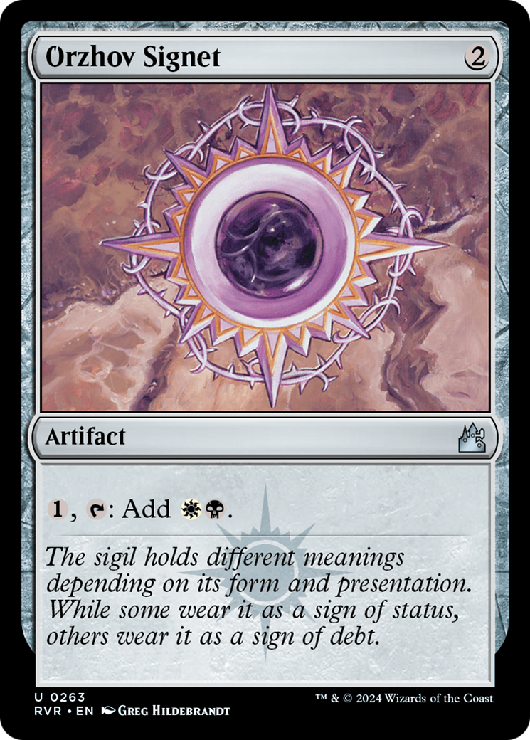 Orzhov Signet [Ravnica Remastered] | Cards and Coasters CA