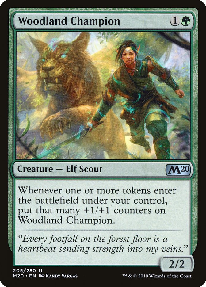 Woodland Champion [Core Set 2020] | Cards and Coasters CA