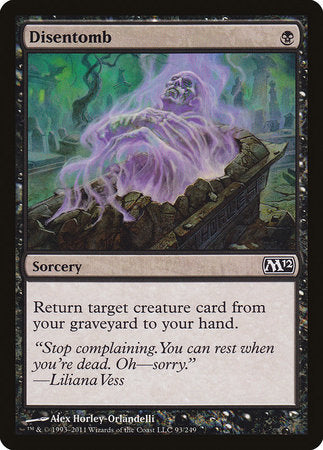 Disentomb [Magic 2012] | Cards and Coasters CA