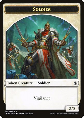 Soldier Token [War of the Spark Tokens] | Cards and Coasters CA