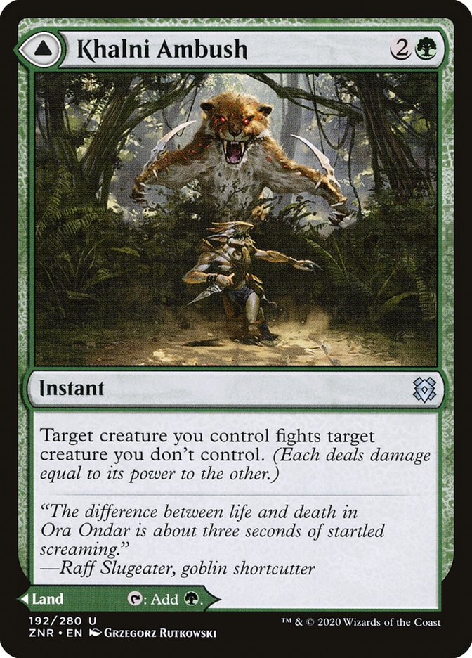 Khalni Ambush // Khalni Territory [Zendikar Rising] | Cards and Coasters CA