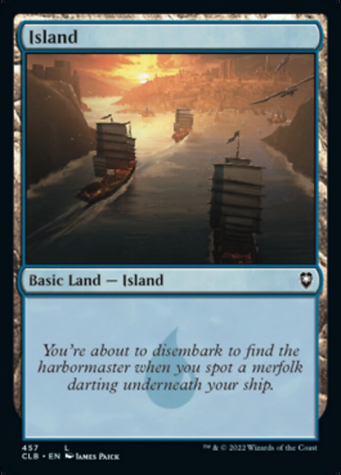 Island (457) [Commander Legends: Battle for Baldur's Gate] | Cards and Coasters CA