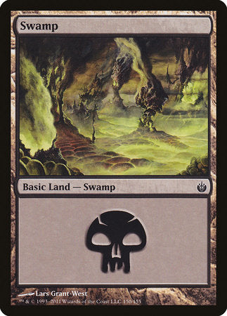 Swamp (150) [Mirrodin Besieged] | Cards and Coasters CA