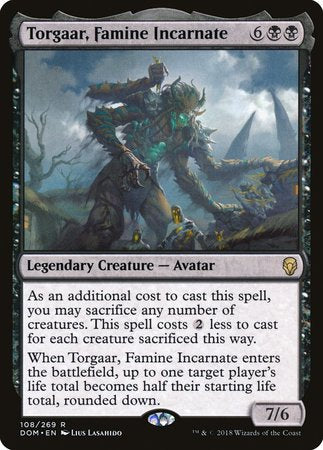 Torgaar, Famine Incarnate [Dominaria] | Cards and Coasters CA