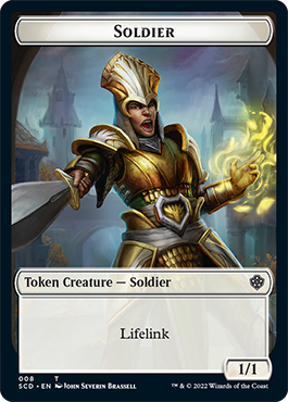 Saproling // Soldier Double-Sided Token [Starter Commander Decks] | Cards and Coasters CA