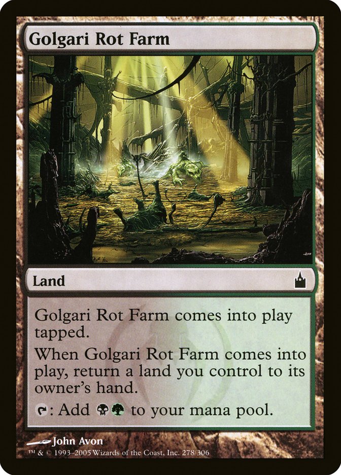 Golgari Rot Farm [Ravnica: City of Guilds] | Cards and Coasters CA