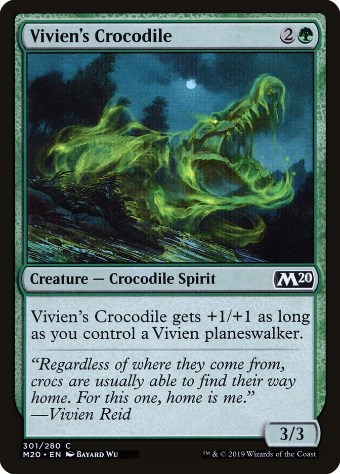 Vivien's Crocodile [Core Set 2020] | Cards and Coasters CA