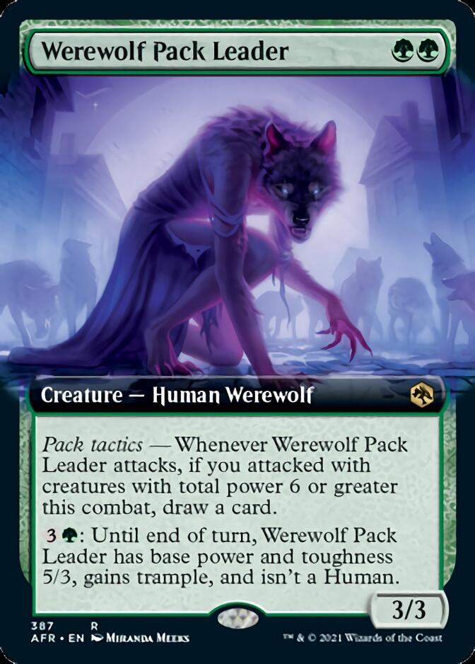 Werewolf Pack Leader (Extended) [Dungeons & Dragons: Adventures in the Forgotten Realms] | Cards and Coasters CA