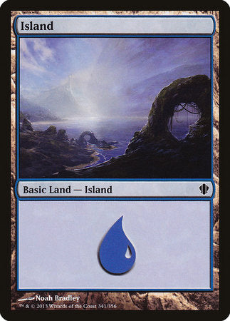 Island (341) [Commander 2013] | Cards and Coasters CA