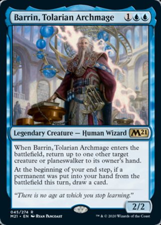 Barrin, Tolarian Archmage [Core Set 2021] | Cards and Coasters CA