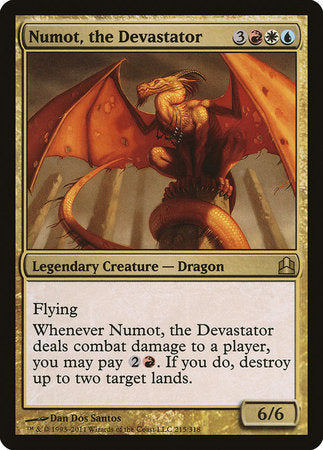 Numot, the Devastator [Commander 2011] | Cards and Coasters CA