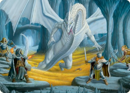 Cave of the Frost Dragon Art Card [Dungeons & Dragons: Adventures in the Forgotten Realms Art Series] | Cards and Coasters CA