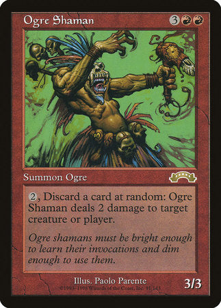 Ogre Shaman [Exodus] | Cards and Coasters CA