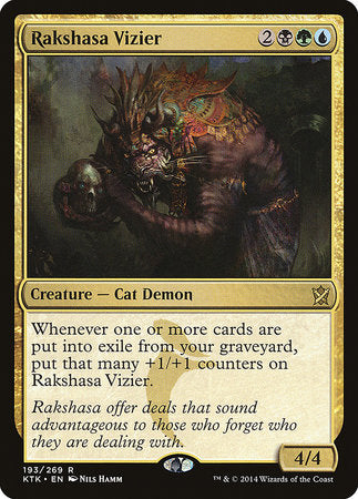 Rakshasa Vizier [Khans of Tarkir] | Cards and Coasters CA