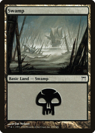 Swamp (298) [Champions of Kamigawa] | Cards and Coasters CA