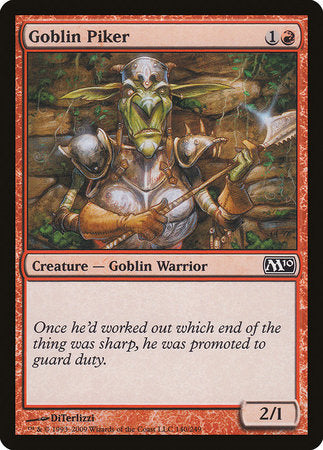 Goblin Piker [Magic 2010] | Cards and Coasters CA