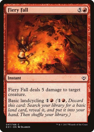 Fiery Fall [Archenemy: Nicol Bolas] | Cards and Coasters CA