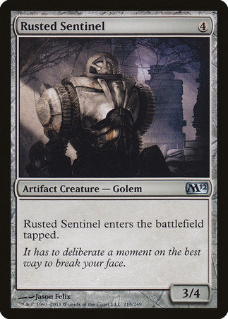 Rusted Sentinel [Magic 2012] | Cards and Coasters CA