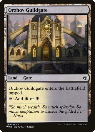 Orzhov Guildgate [War of the Spark] | Cards and Coasters CA