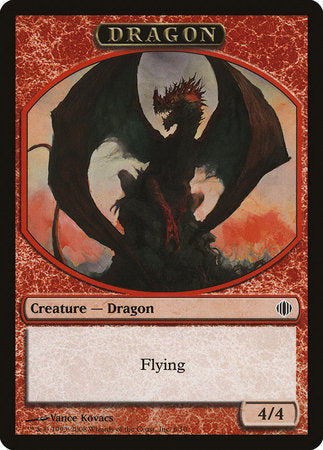 Dragon Token [Shards of Alara Tokens] | Cards and Coasters CA