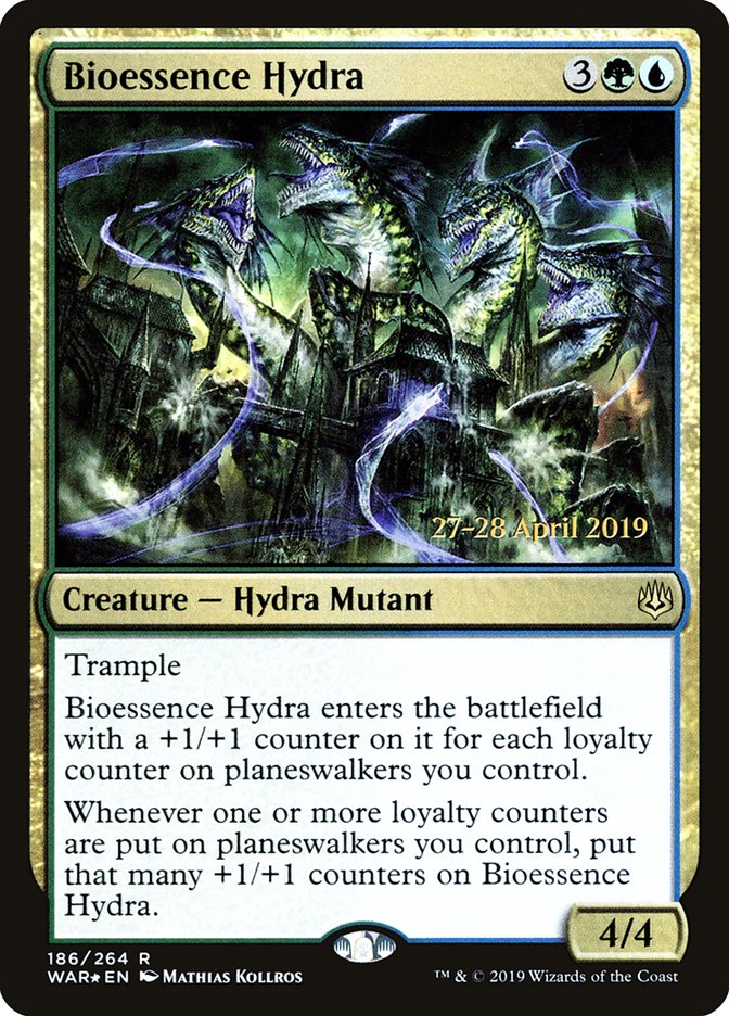 Bioessence Hydra  [War of the Spark Prerelease Promos] | Cards and Coasters CA