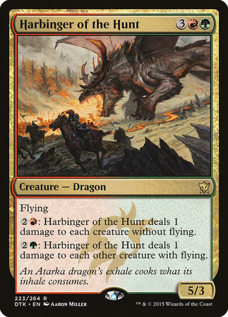 Harbinger of the Hunt [Dragons of Tarkir] | Cards and Coasters CA