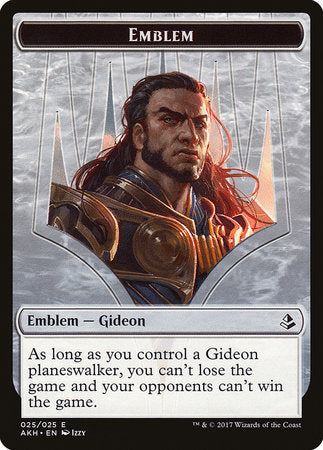 Emblem - Gideon of the Trials [Amonkhet Tokens] | Cards and Coasters CA