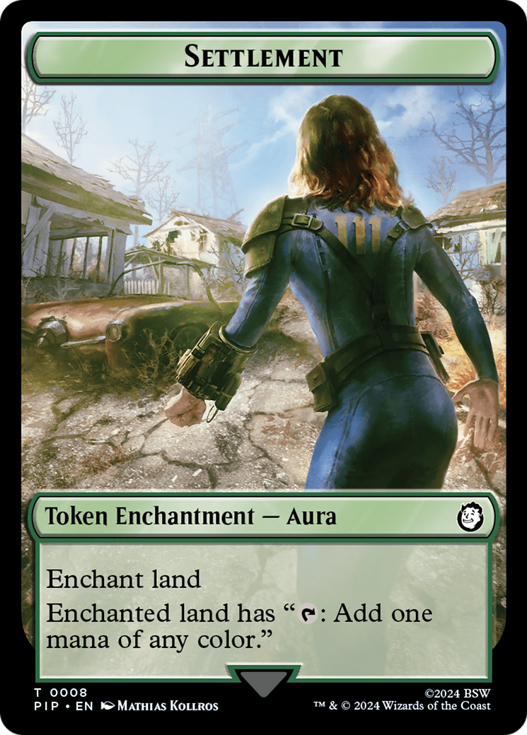Settlement // Food (013) Double-Sided Token [Fallout Tokens] | Cards and Coasters CA