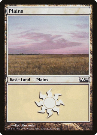 Plains (230) [Magic 2010] | Cards and Coasters CA