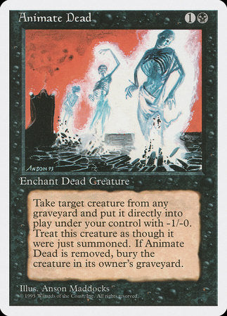 Animate Dead [Fourth Edition] | Cards and Coasters CA