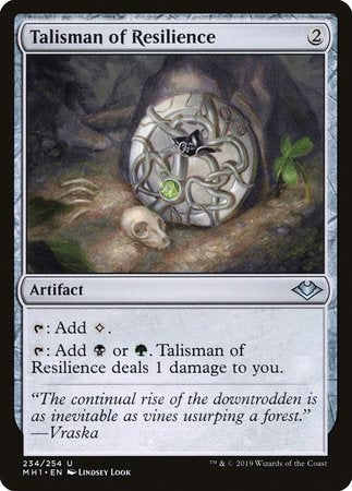 Talisman of Resilience [Modern Horizons] | Cards and Coasters CA