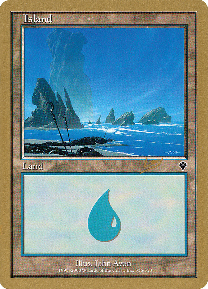 Island (rl336) (Raphael Levy) [World Championship Decks 2002] | Cards and Coasters CA