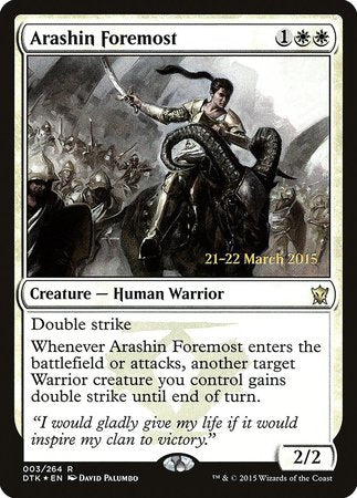 Arashin Foremost [Dragons of Tarkir Promos] | Cards and Coasters CA