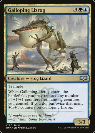 Galloping Lizrog [Ravnica Allegiance] | Cards and Coasters CA