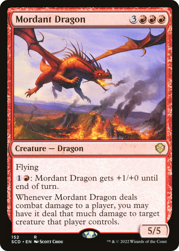 Mordant Dragon [Starter Commander Decks] | Cards and Coasters CA