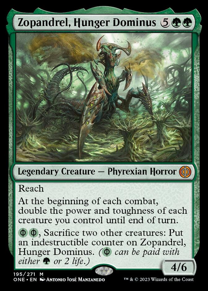 Zopandrel, Hunger Dominus [Phyrexia: All Will Be One] | Cards and Coasters CA