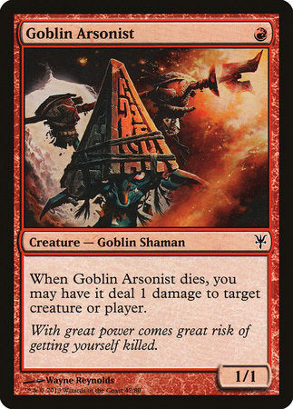 Goblin Arsonist [Duel Decks: Sorin vs. Tibalt] | Cards and Coasters CA