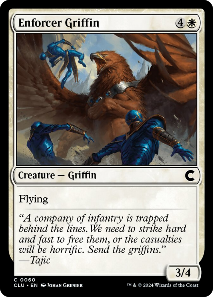 Enforcer Griffin [Ravnica: Clue Edition] | Cards and Coasters CA