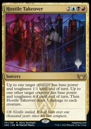Hostile Takeover (Promo Pack) [Streets of New Capenna Promos] | Cards and Coasters CA